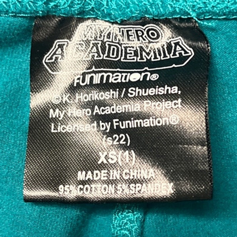 My Hero Academia Green Legging-Style Flare Pants Size XS Superhero Inspired