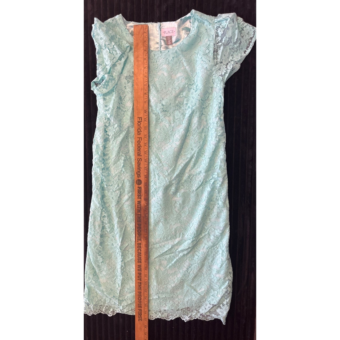 NWOT TEAL LACE MOMMY AND ME PLACE DRESS MEDIUM