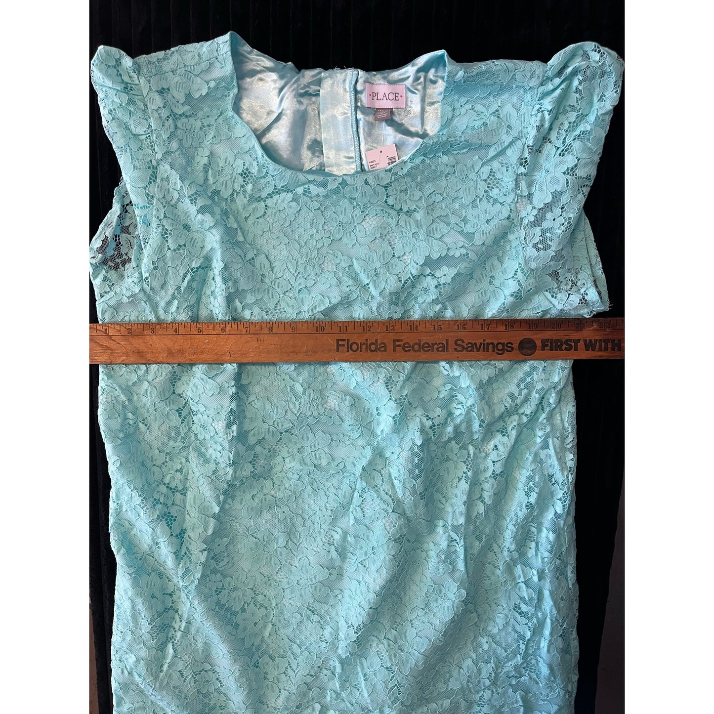 NWOT TEAL LACE MOMMY AND ME PLACE DRESS XXL