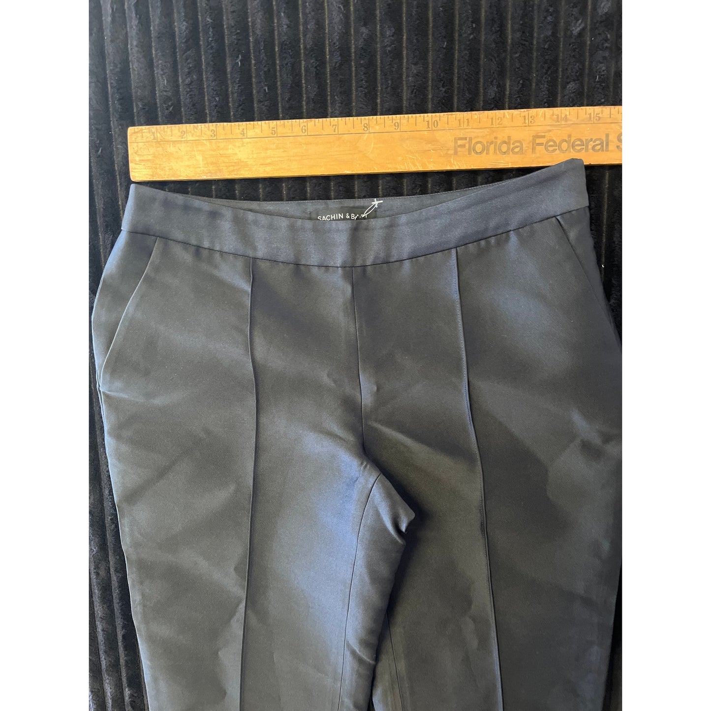 Sachin Babi Black Pants Mesh Cut Outs 2 Womens