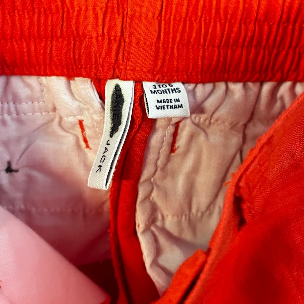 Janie and Jack Baby Boy Orange Dress Shorts 3-6M NWOT Classic Summer Shorts