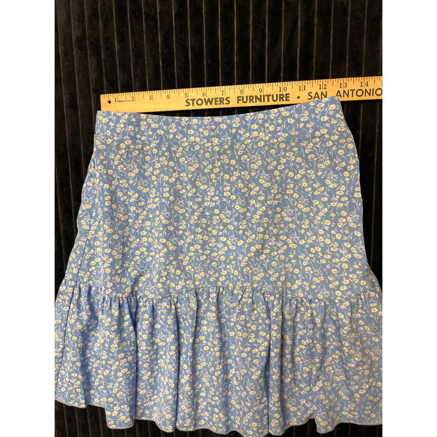 Shein Women’s Blue Floral Mini Skirt Size Small Summer Trendy