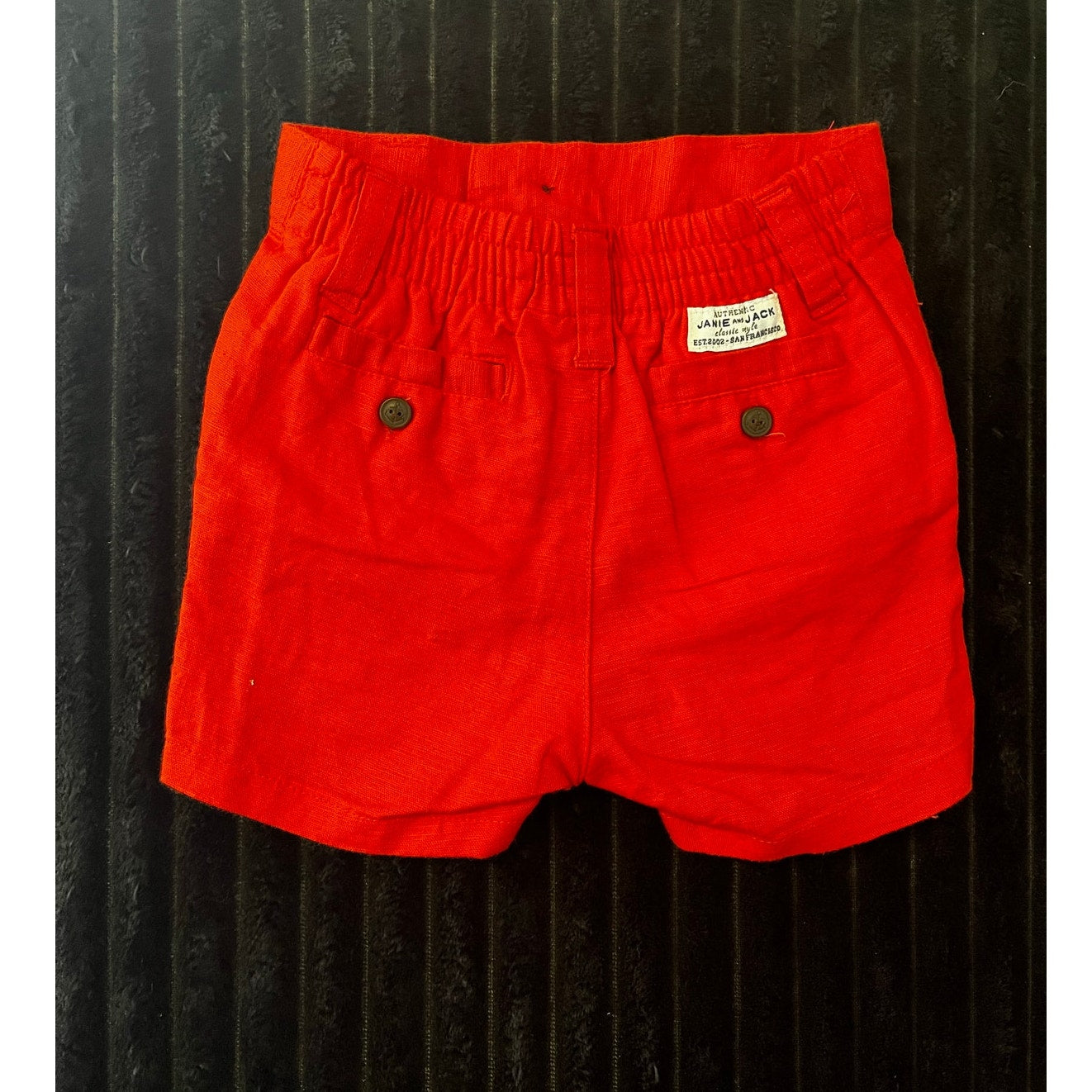 Janie and Jack Baby Boy Orange Dress Shorts 3-6M NWOT Classic Summer Shorts