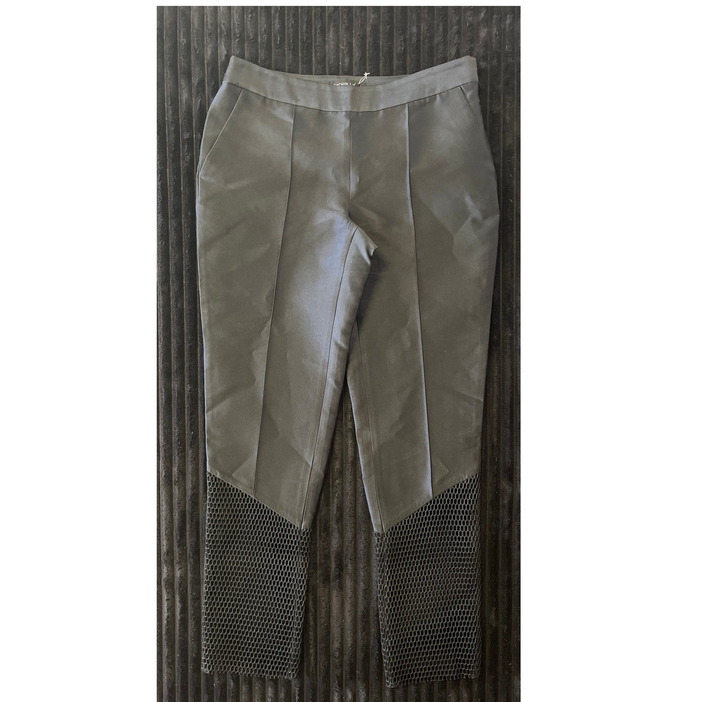 Sachin Babi Black Pants Mesh Cut Outs 2 Womens