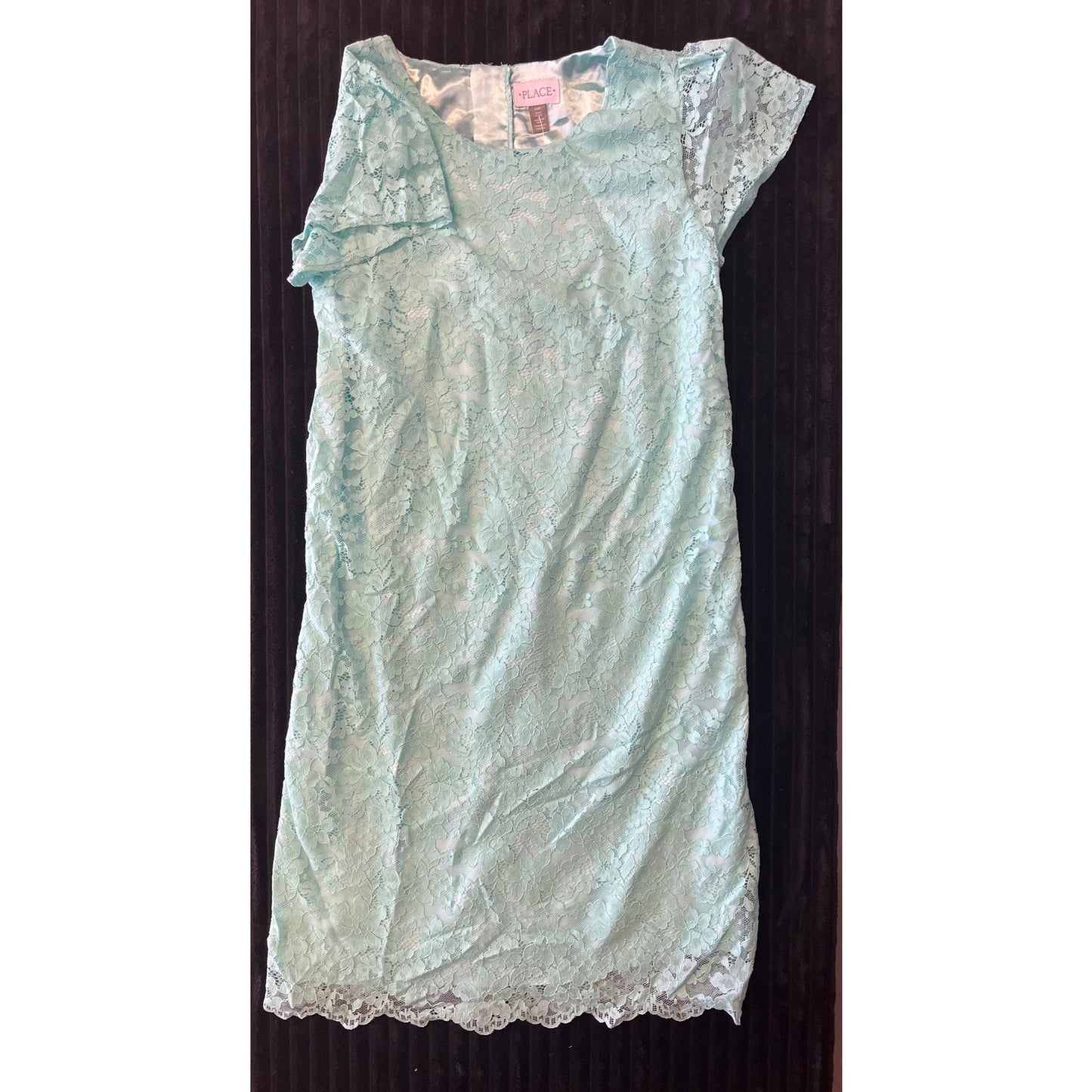 NWOT TEAL LACE MOMMY AND ME PLACE DRESS MEDIUM