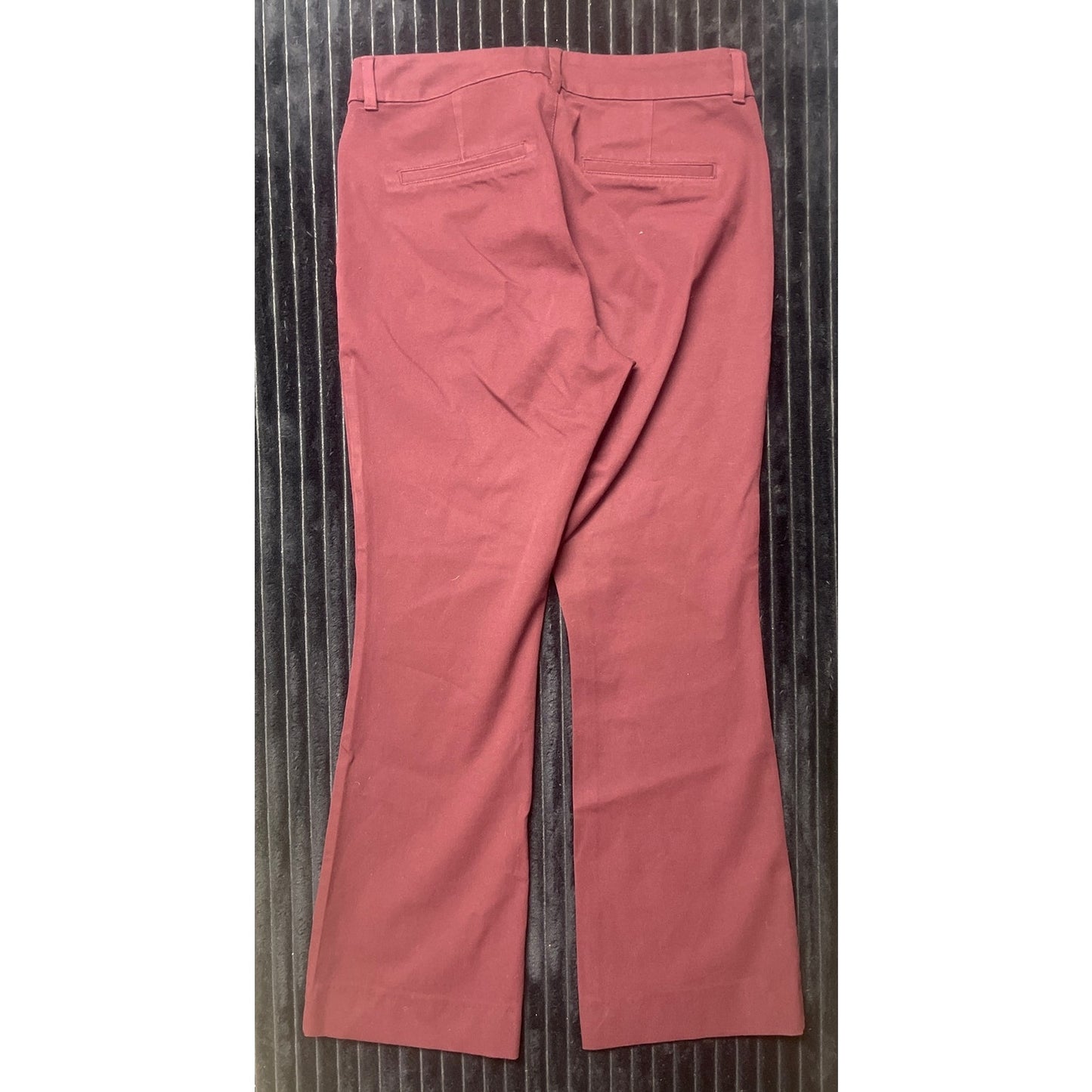 Old Navy Women's High Rise Pixie Pants Sz 6 Maroon Secret Smooth Pockets