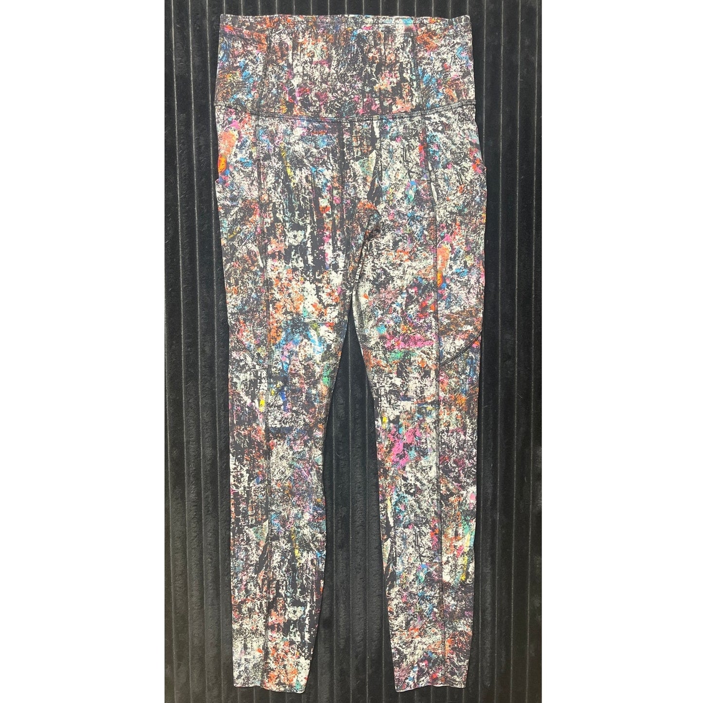 Lululemon Fast and Free Tight 11" 25" Size 4 Vitalize Multicolor