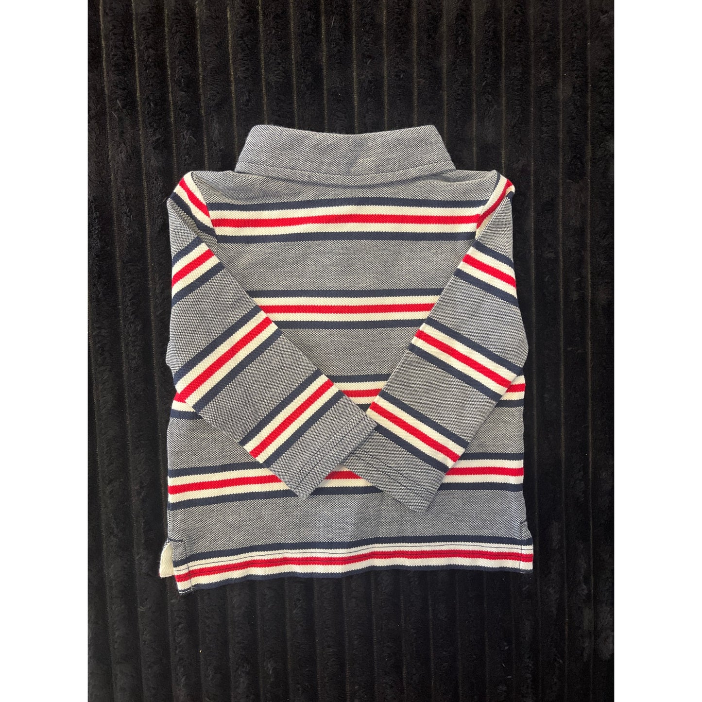 Janie and Jack Baby Boy Blue Striped Long Sleeve Pull-Over Shirt 3-6M NWOT