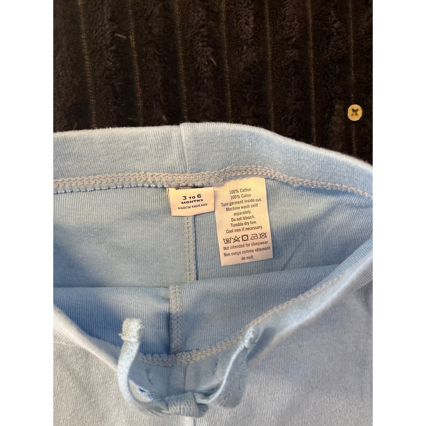 Janie and Jack Baby Boy Light Blue Pull-On Jogger 3-6M NWOT