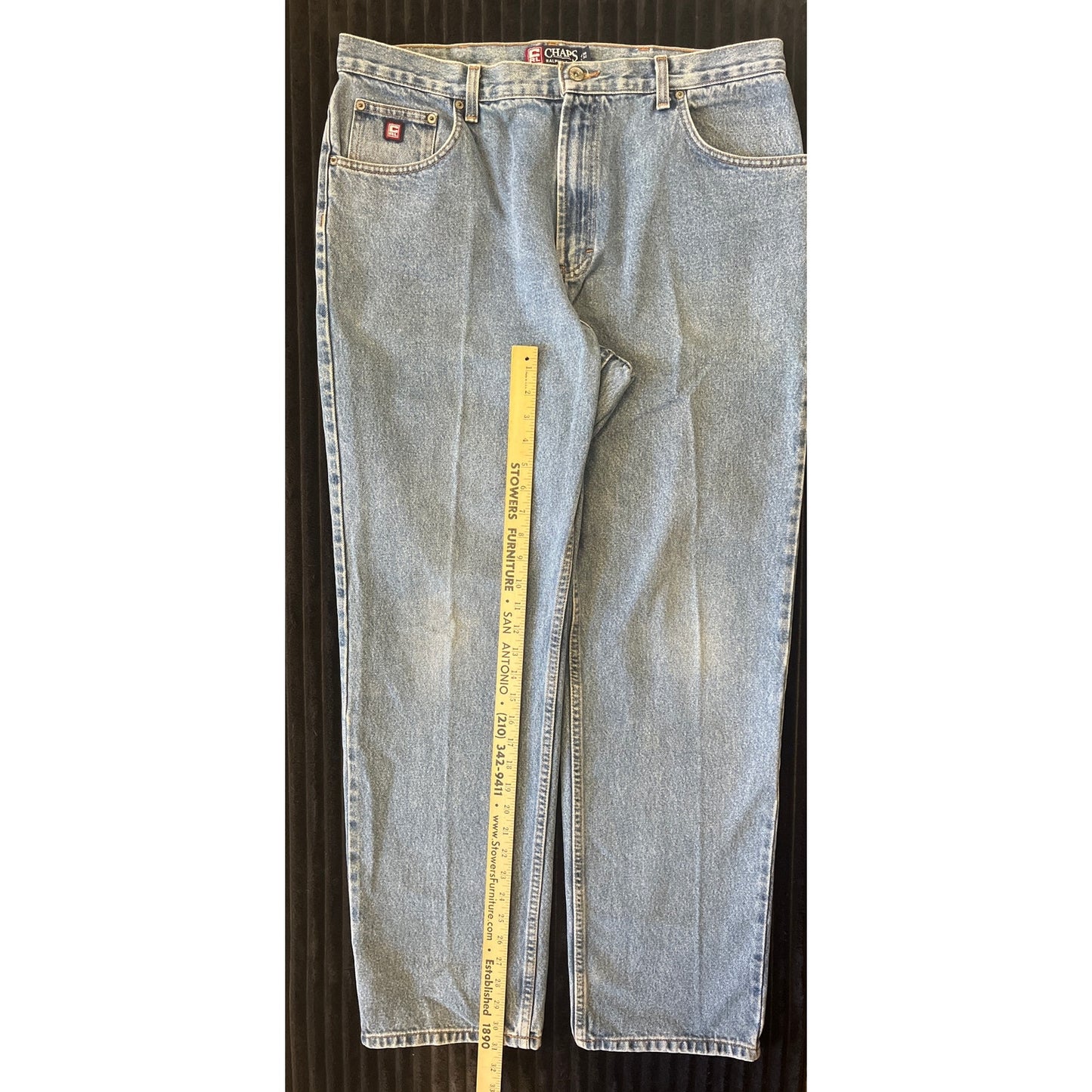 "Vintage Ralph Lauren Chaps Men’s Jeans Size 38x32 Medium Wash Blue Denim"