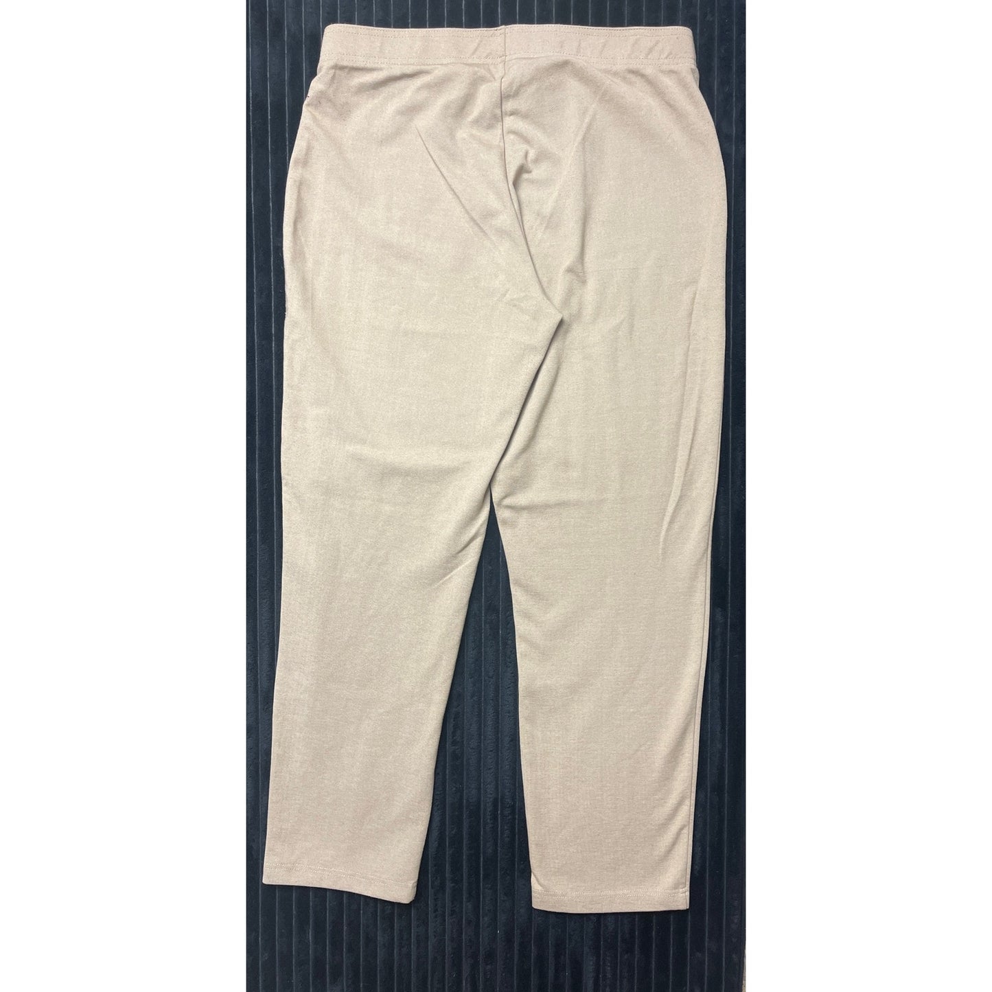 Cathy Daniels Women's Beige Pants Size Large Pull-On Stretch Waist