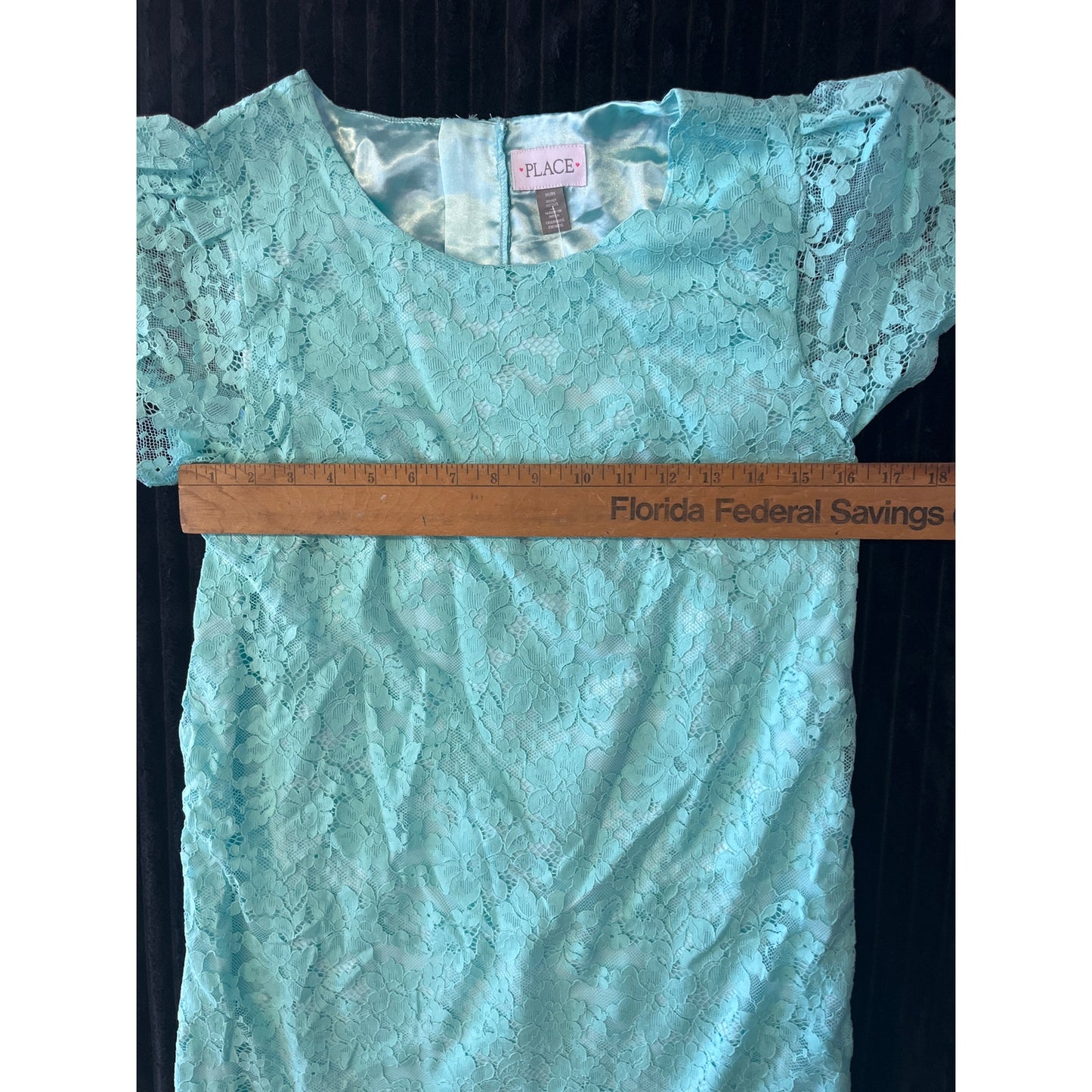 NWOT TEAL LACE MOMMY AND ME PLACE DRESS MEDIUM
