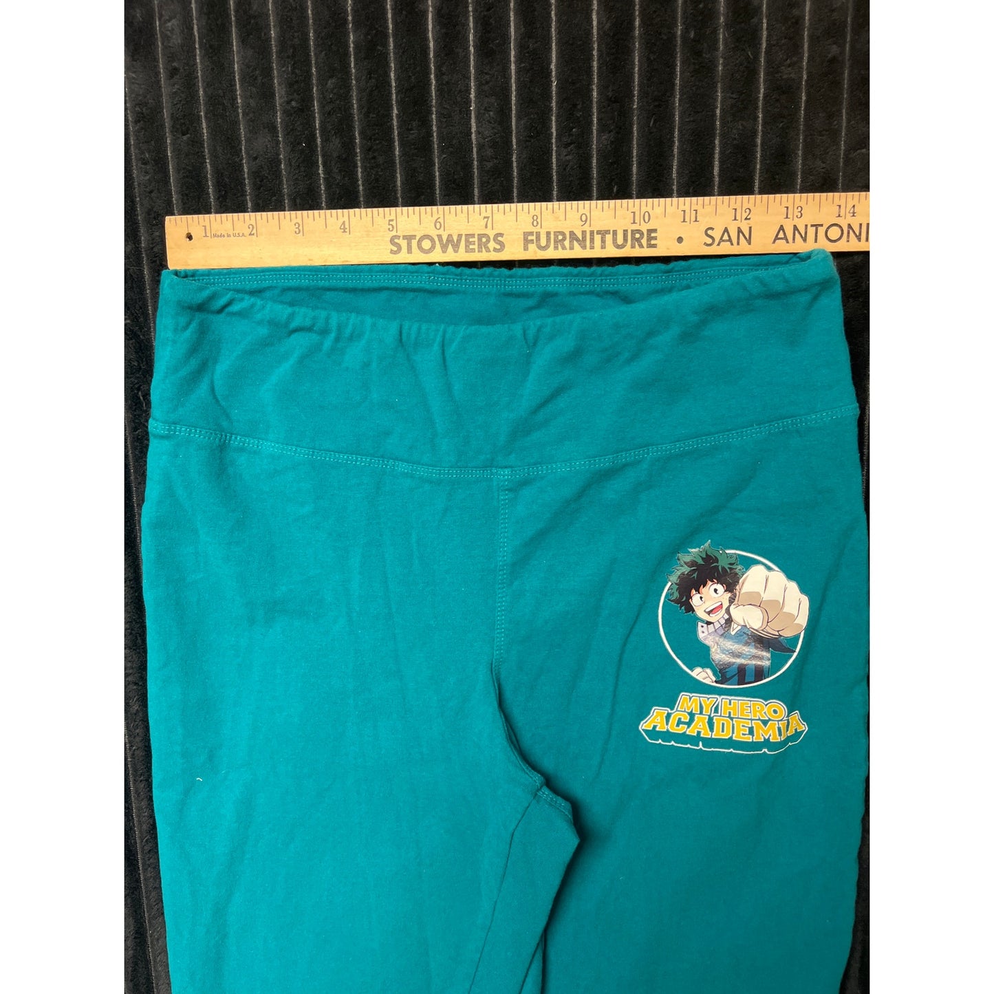My Hero Academia Green Legging-Style Flare Pants Size XS Superhero Inspired