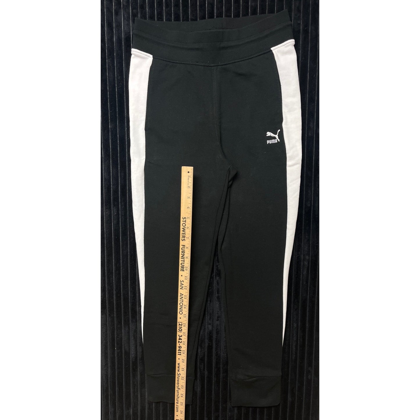 PUMA Track Pant Black Tracksuit Bottoms Joggers Jog Sweat Pants Size Men's Small