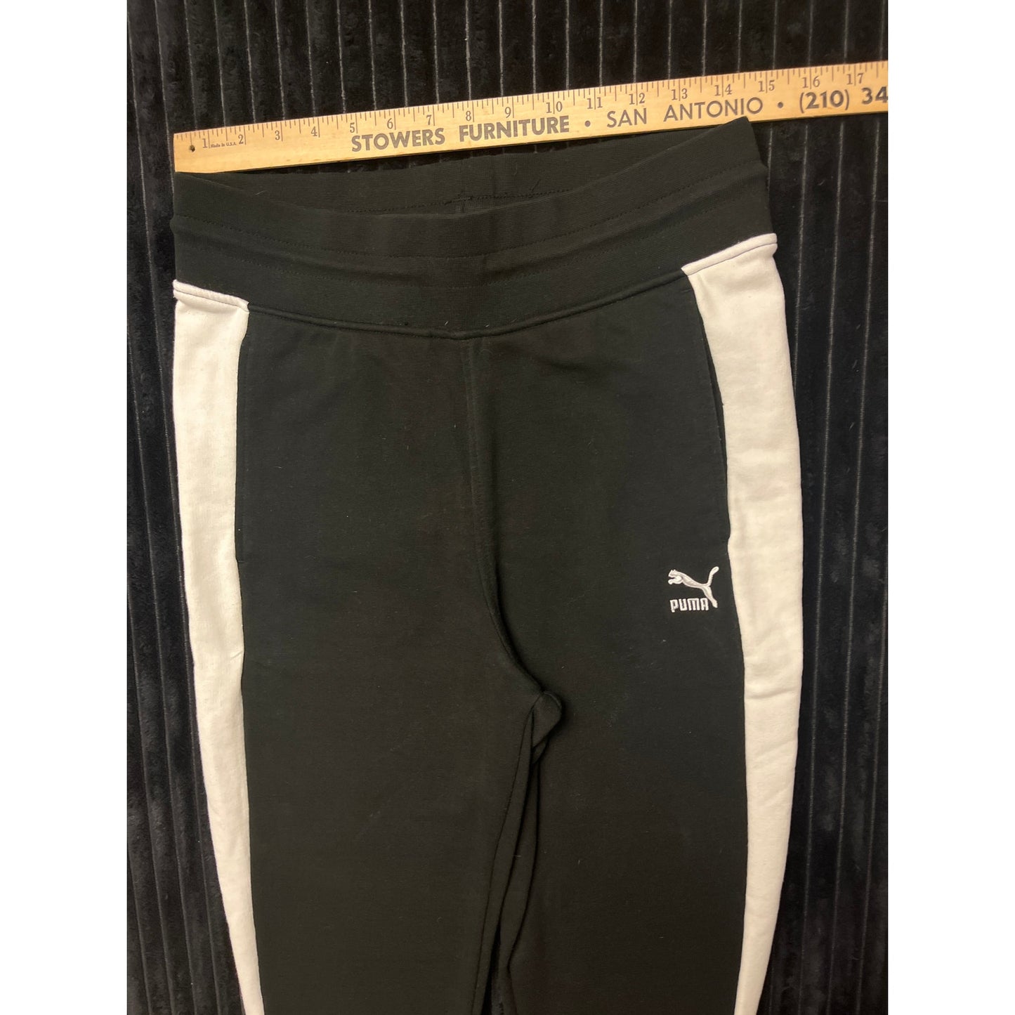 PUMA Track Pant Black Tracksuit Bottoms Joggers Jog Sweat Pants Size Men's Small