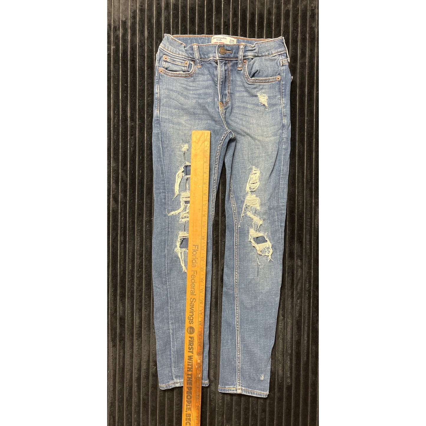 Abercrombie Kids Super Skinny Distressed Jeans - Size 11/12 - Girls