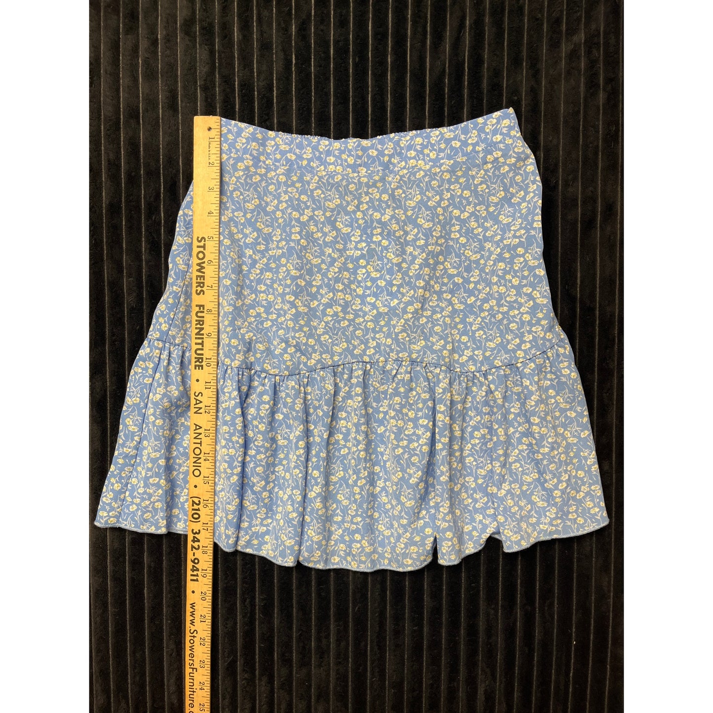 Shein Women’s Blue Floral Mini Skirt Size Small Summer Trendy