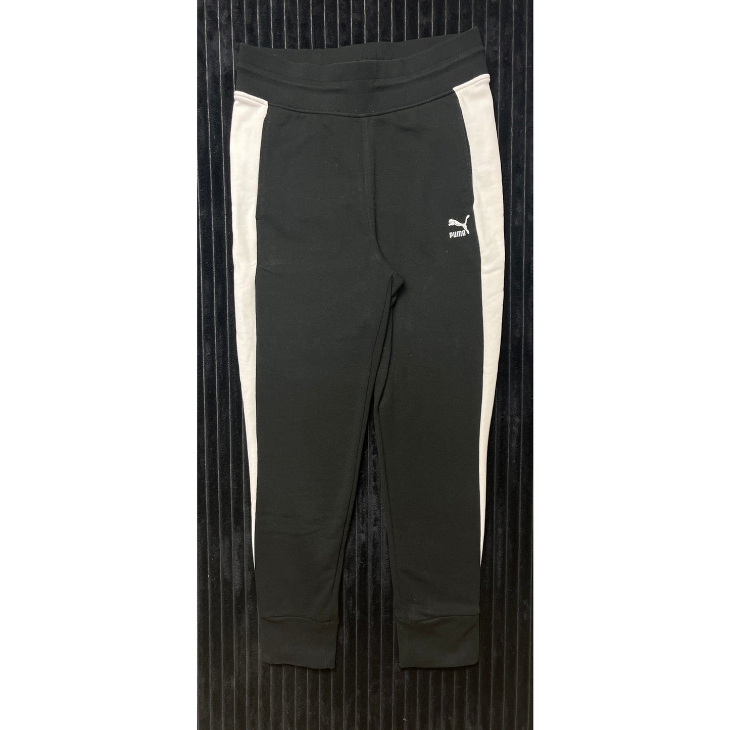 PUMA Track Pant Black Tracksuit Bottoms Joggers Jog Sweat Pants Size Men's Small
