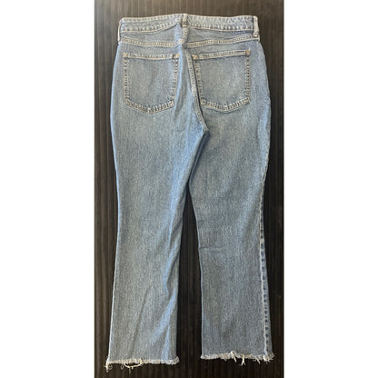 Old navy Womens Extra High Rise Kicker-Boot Fringe Size 12 Jeans