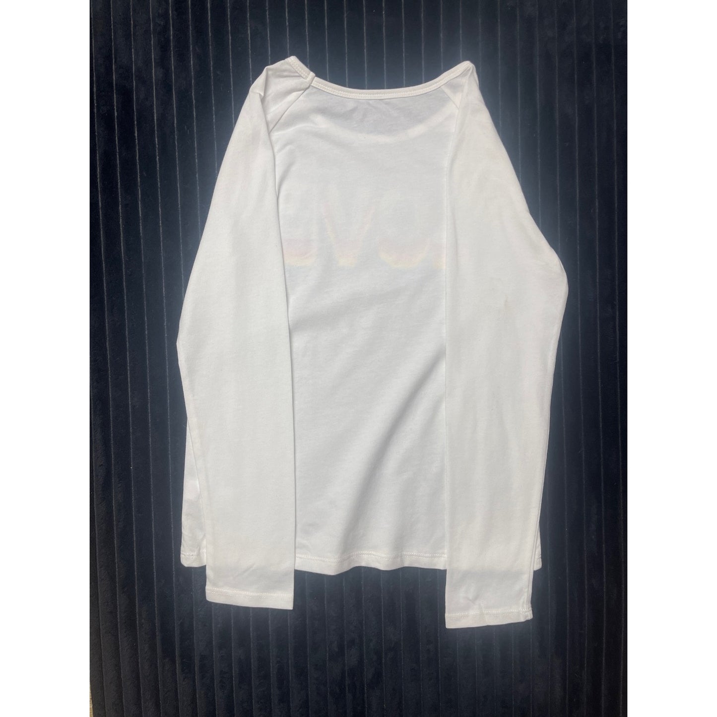 The Children's Place Girls White Sequin "Love" T-Shirt Size L