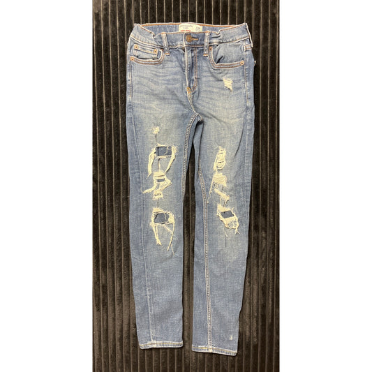 Abercrombie Kids Super Skinny Distressed Jeans - Size 11/12 - Girls