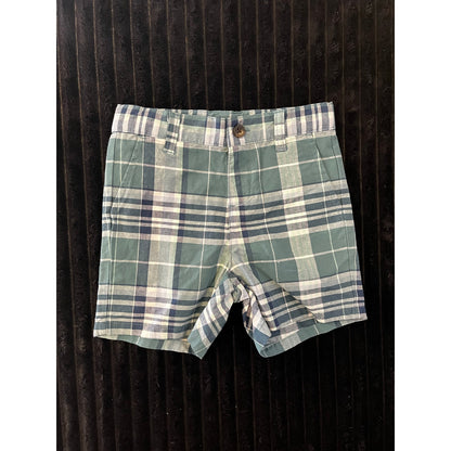 Janie and Jack Baby Boy Green Plaid Dress Shorts 18-24M Preppy Summer Shorts
