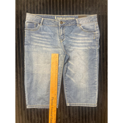 Buffalo David Bitton Women's Mid Rise Samuella Bermuda Denim Shorts
