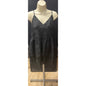 Wild Fable Women's Black Layered Ruffle V-Neck Spaghetti Strap Mini Dress L