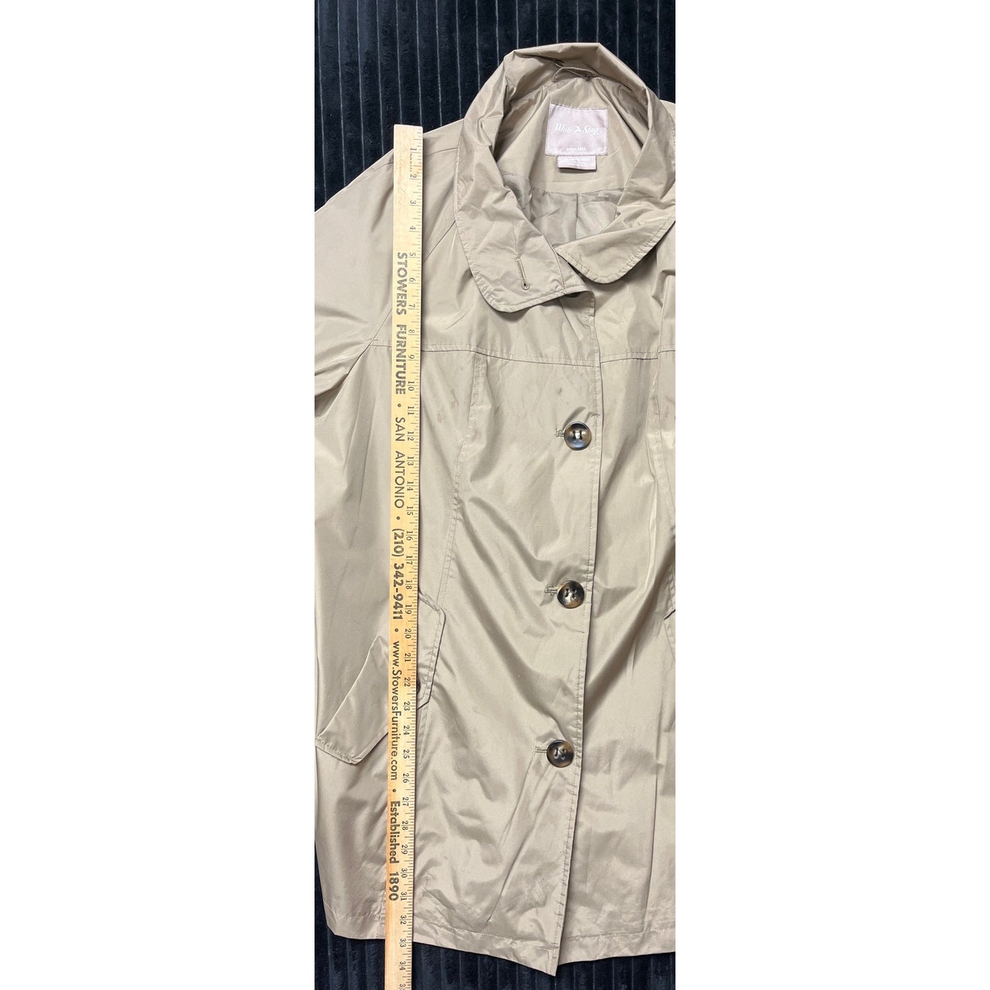 White Stag Women's Raincoat Button-Up Size 2XL Waterproof Lightweight