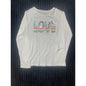 The Children's Place Girls White Sequin "Love" T-Shirt Size L