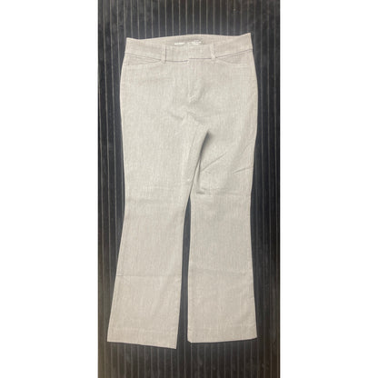 Old Navy Women's High Rise Flare Pants Sz 6 Light Gray Secret Smooth Pockets