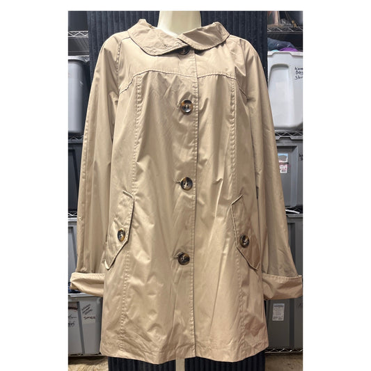 White Stag Women's Raincoat Button-Up Size 2XL Waterproof Lightweight