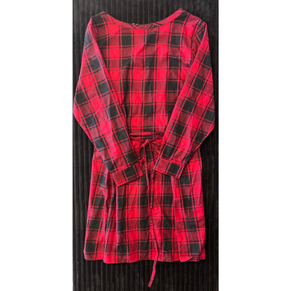 NWOT The Childrens pLace Womens Mommy and Me plaid Red Holiday Dress Size XL