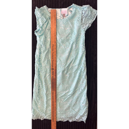 NWOT TEAL LACE MOMMY AND ME PLACE DRESS MEDIUM