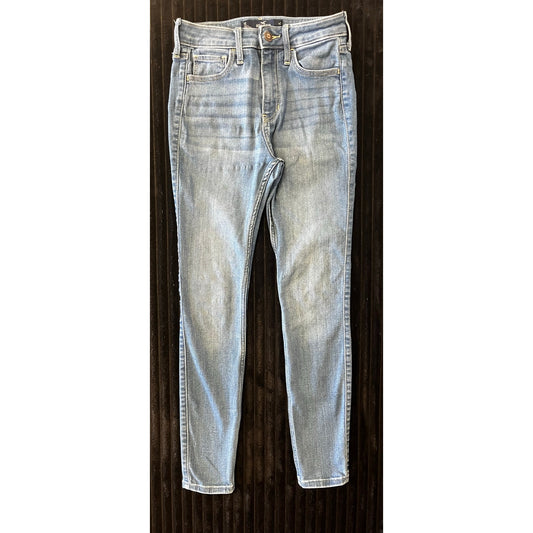 Hollister Womens High rise Super Skinny Soft Stretch Medium Wash Size 1