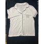 Rae Dunn BRIDE Womens Pajama White Night Sleep Shirt Wedding Bride Button Medium
