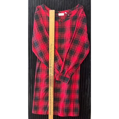 NWOT The Childrens pLace Womens Mommy and Me plaid Red Holiday Dress Size XL