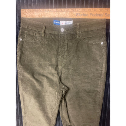 Old Navy Women's Extra High Rise Kicker Boot Corduroy Pants Sz 6 Chocolate Brown