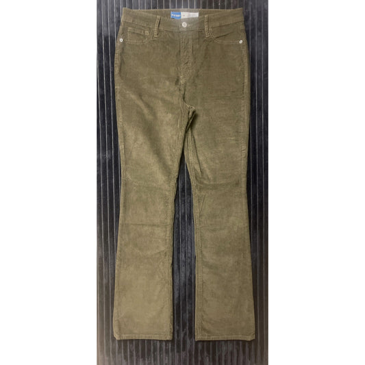 Old Navy Women's Extra High Rise Kicker Boot Corduroy Pants Sz 6 Chocolate Brown