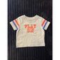 Janie and Jack Baby Boy Gray Striped Graphic Pull-Over T-Shirt 3-6M NWOT