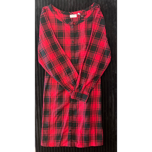 NWOT The Childrens pLace Womens Mommy and Me plaid Red Holiday Dress Size XL