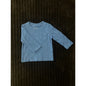 Janie and Jack Baby Boy Solid Blue Long Sleeve Pull-Over Shirt 3-6M NWOT