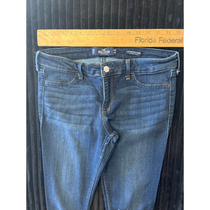 Hollister Women’s Low Rise Jean Leggings Dark Wash Advanced Stretch Size 9R