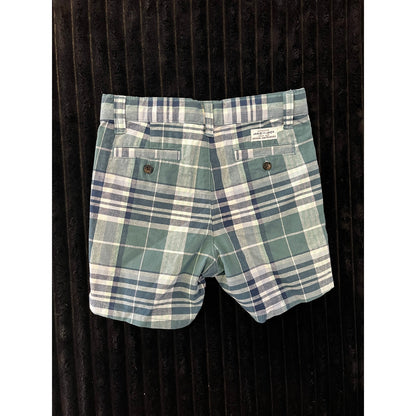 Janie and Jack Baby Boy Green Plaid Dress Shorts 18-24M Preppy Summer Shorts