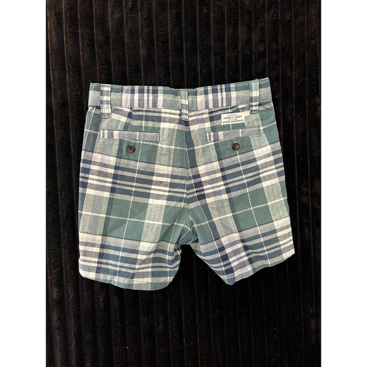 Janie and Jack Baby Boy Green Plaid Dress Shorts 18-24M Preppy Summer Shorts
