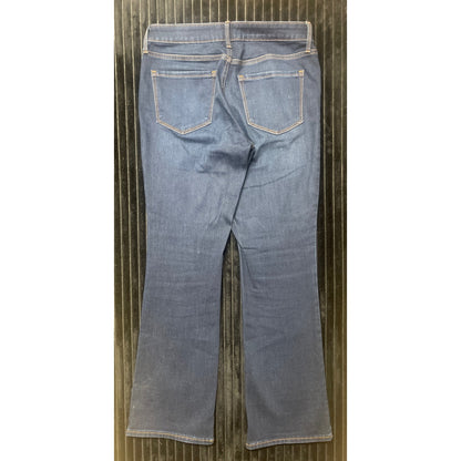 Old Navy Women's Mid Rise Kicker Boot Jeans Sz 6 Dark Wash Classic Fit