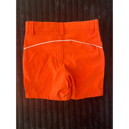 Janie and Jack Baby Boy Orange Dress Shorts Size 18-24M Snap Button Zipper