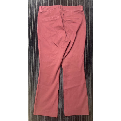 Old Navy Women's High Rise Pixie Pants Sz 6 Maroon Secret Smooth Pockets