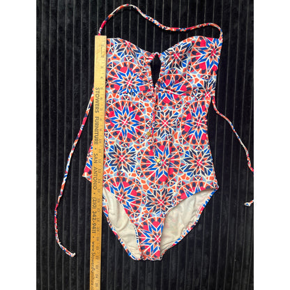 Old Navy Women's One-Piece Swimsuit Multicolor Mandala Print Size Small Beachwear