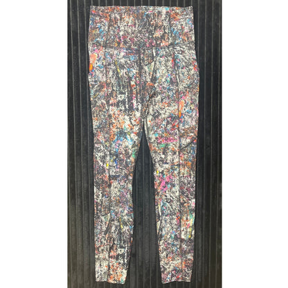 Lululemon Fast and Free Tight 11" 25" Size 4 Vitalize Multicolor